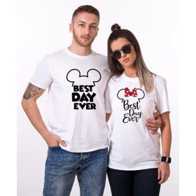 Tshirthane Best Day Ever Sevgili Kombinleri T-shirt Kombini