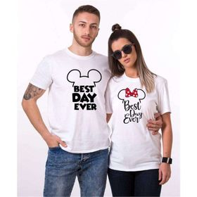 Tshirthane Best Day Ever Sevgili Kombinleri T-shirt Kombini