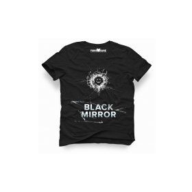 Tshirthane Black Mirror Cover Siyah Erkek Tshirt