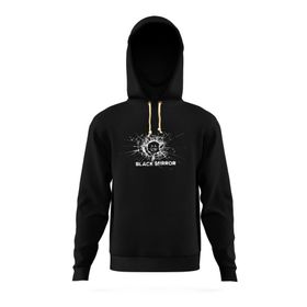 Tshirthane Black Mirror Logo Siyah Erkek Tshirt