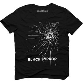 Tshirthane Black Mirror Siyah Erkek T-shirt