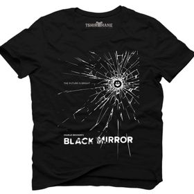 Tshirthane Black Mirror Siyah Erkek T-shirt