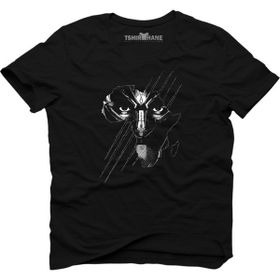 Tshirthane Black Panther Mask Siyah Erkek T-shirt
