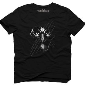 Tshirthane Black Panther Mask Siyah Erkek T-shirt