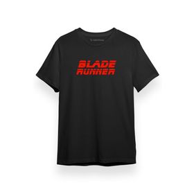 Tshirthane Blade Runner Logo Siyah Erkek T-shirt