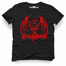 Tshirthane Blind Guardian Logo Siyah Erkek Tshirt