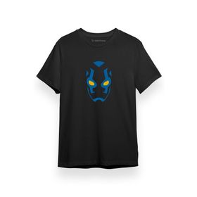 Tshirthane Blue Beetle Mask Siyah Erkek T-shirt