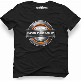 Tshirthane Call Of Duty Black Ops World league Siyah Erkek T-shirt