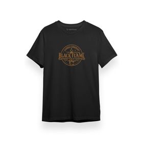 Tshirthane Candle Company Black Flame Siyah Erkek T-shirt
