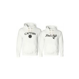 Tshirthane Captain First Mate 2'li Sevgili Sweatshirt