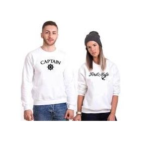 Tshirthane Captain First Mate Sevgili Kombinleri T-shirt Kombini