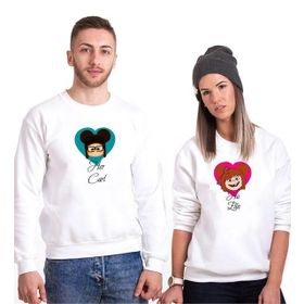 Tshirthane Carl Ellie 2'li Sevgili Sweatshirt