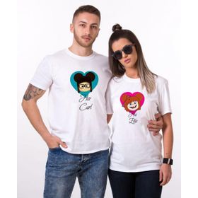 Tshirthane Carl Ellie 2'li Sevgili T-shirt