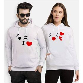 Tshirthane Cat Kapşonlu 2'li Sevgili Sweatshirt