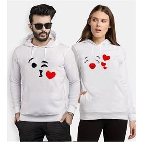 Tshirthane Cat Kapşonlu 2'li Sevgili Sweatshirt