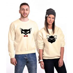 Tshirthane Cat Sevgili Kombinleri Sweatshirt Kombini