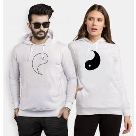 Tshirthane Cat Yingyang 2'li Sevgili Sweatshirt