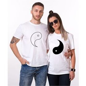 Tshirthane Cat Yingyang Sevgili Kombinleri T-shirt Kombini