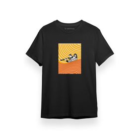 Tshirthane Citadel Yellow Red Lines Siyah Erkek T-shirt
