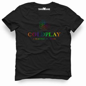 Tshirthane Coldplay Dreams Siyah Erkek Tshirt