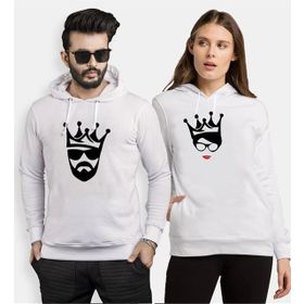Tshirthane Cool King Queen 2'li Sevgili Sweatshirt