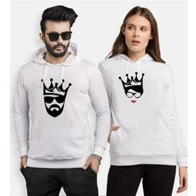 Tshirthane Cool King Queen 2'li Sevgili Sweatshirt