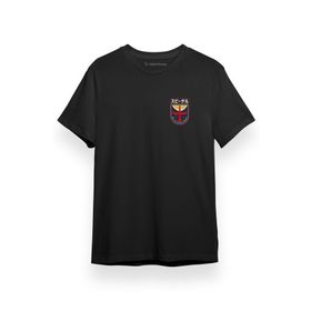 Tshirthane Cowboy Bebop See You Space Cowbow Patch Logo Siyah Kısa Kol Erkek T-shirt