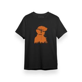Tshirthane Cowboy Bebop Spike Spiegel Vintage Space Siyah Kısa Kol Erkek T-shirt
