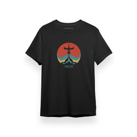 Tshirthane Cowboy Bebop Vintage Retro See You Space Cowboy Logo Siyah Kısa Kol Erkek T-shirt