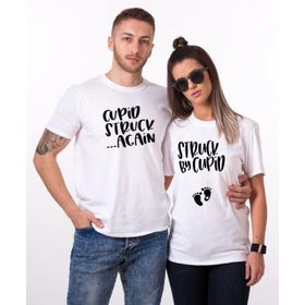 Tshirthane Cupid Struck Agin Sevgili Kombinleri T-shirt Kombini