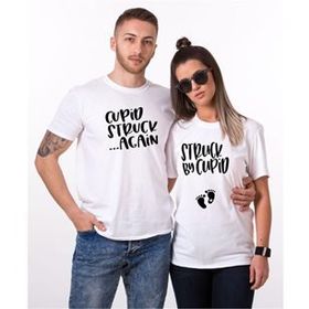 Tshirthane Cupid Struck Agin Sevgili Kombinleri T-shirt Kombini