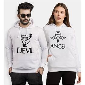 Tshirthane Devil Angel 2'li Sevgili Sweatshirt