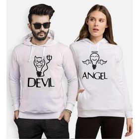Tshirthane Devil Angel 2'li Sevgili Sweatshirt