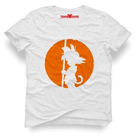 Tshirthane Dragon Ball Son Goku Beyaz Erkek Tshirt