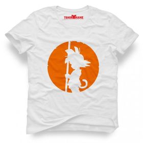 Tshirthane Dragon Ball Son Goku Beyaz Erkek Tshirt