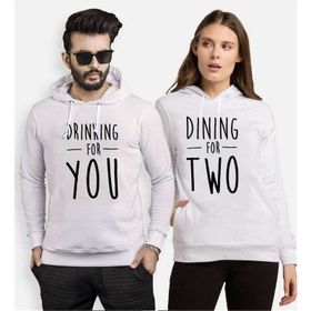 Tshirthane Drinking For You Dining For Two 2'li Sevgili Sweatshirt