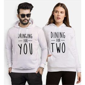 Tshirthane Drinking For You Dining For Two 2'li Sevgili Sweatshirt
