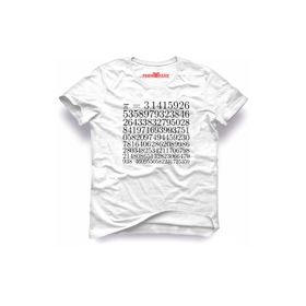 Tshirthane Dünya Pi Günü Pi Sayısı 3 14 Beyaz Erkek Tshirt