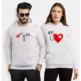 Tshirthane Eksik Parçam Puzzle 2'li Sevgili Sweatshirt