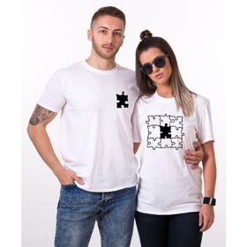 Tshirthane Eksik Parçam Puzzle Sevgili Kombinleri T-shirt Kombini