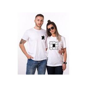 Tshirthane Eksik Parçam Puzzle Sevgili Kombinleri T-shirt Kombini