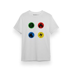 Tshirthane Energy İcons Beyaz Erkek T-shirt