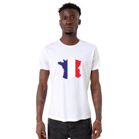 Tshirthane Euro 24 France Beyaz Erkek T-shirt