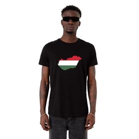 Tshirthane Euro 24 Hungary Siyah Erkek T-shirt
