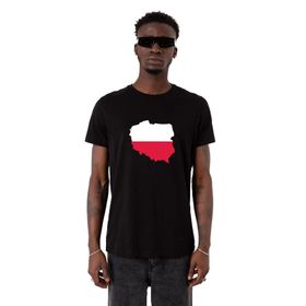 Tshirthane Euro 24 Poland Siyah Erkek T-shirt
