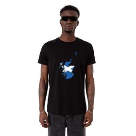 Tshirthane Euro 24 Scotland Siyah Erkek T-shirt
