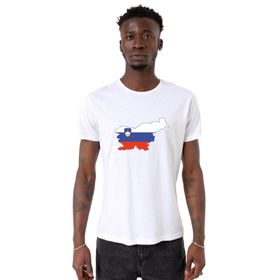 Tshirthane Euro 24 Slovenia Beyaz Erkek T-shirt