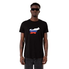 Tshirthane Euro 24 Slovenia Siyah Erkek T-shirt