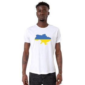 Tshirthane Euro 24 Ukraine Beyaz Erkek T-shirt