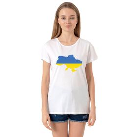 Tshirthane Euro 24 Ukraine Bisikletyaka Kadın Beyaz Sweatshirt